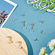 Benecreat 18 шт. 3 стильные латунные серьги-гвоздики с кубическим цирконием с петлей KK-BC0007-99-5