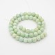 Brins de perles rondes en amazonite de fleurs naturelles G-P070-33-10mm-2