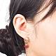 Gemstone Polygon Dangle Earrings EJEW-JE05106-3