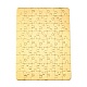 紙熱プレス熱転写工芸パズル  長方形  ゴールデンロッド  13x18cm  63pc DIY-TAC0010-16B-02-1