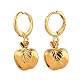 Brass Huggie Hoop Earring X-EJEW-JE04212-02-2