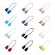 Givenny-eu 12pcs colgante de borlas de terciopelo de doble extremo de 12 colores DIY-GN0001-10-2