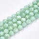 Natürliche myanmarische Jade / burmesische Jade-Perlenstränge G-T108-27A-1
