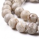Chapelets de perles maifanite/maifan naturel pierre  G-I187-8mm-01-7