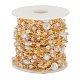 Chaînes de perles d'imitation en plastique ccb faites à la main CHC-K011-26G-3
