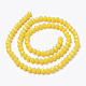 Chapelets de perles en verre opaque de couleur unie EGLA-A034-P8mm-D04-2