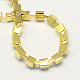 Golden Tone Iron Acrylic Claw Chains CHC-R007A-10-3