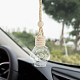 BENECREAT Hexagon Car Hanging Air Freshener Glass Bottles DJEW-BC0001-01-5