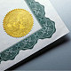 CHGCRAFT 100Pcs Gold Foil Certificate Seals Eagle Gold Foil Embossed Stickers Embossed Certificate Seals Self Adhesive Foil Embossed Stickers for Envelope Invitation Letter Graduation DIY-WH0211-374-4