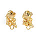 Alloy Stud Earring Findings X-PALLOY-Q433-025-RS-2
