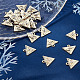 Sunnyclue 1 Box 22 Stück Dreieck-Charms 18 Karat vergoldete böse Blick-Charms Bulk-Strass geometrischer Charme vergoldete Charms für die Schmuckherstellung Ohrring-Halsketten-Armband liefert DIY-Handwerk erwachsene Frauen FIND-SC0002-55-4