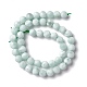 Brins de perles de verre naturel dépoli G-I247-15J-3