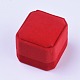 Scatole ad anello quadrate in velluto VBOX-WH0002-01A-1