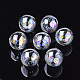 Handmade Blown Glass Globe Beads X-DH017J-1-18mm-AB-1