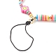 Polymer Clay Beaded Mobile Strap HJEW-JM00499-4