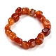 Bracelets extensibles en perles d'agate naturelle teintes et chauffées BJEW-H238-01C-1