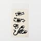 Scorpion mixte façonne art corporel faux tatouages ​​temporaires amovible autocollants en papier X-AJEW-O010-03-1