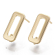 Brass Stud Earring Findings X-KK-T056-10G-NF-3