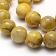 Dyed Round Natural Crazy Agate Beads Strands G-L312-02-2