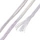 10かせ 6層ポリエステル刺繍フロス  クロスステッチの糸  セグメント染め  ゲインボロ  0.5mm  約8.75ヤード（8m）/かせ OCOR-K006-A16-3