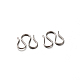 201 Stainless Steel S-Hook Clasps STAS-E088-25-1