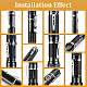 420 clips de lampe de poche en acier inoxydable AJEW-WH0415-53-4