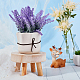 Mensola per vasi da fiori in legno gorgecraft AJEW-GF0002-02A-5
