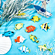 Giocattoli di plastica di pesci tropicali artificiali AJEW-WH0021-19-2