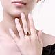 Gorgeous Brass Cubic Zirconia Finger Rings for Women RJEW-BB04227-A-8G-5