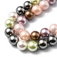 Abalorios coloridos concha perla hebras BSHE-F013-14M-8mm-5