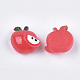 樹脂カボション  模造食品  りんご  レッド  17x18x9.5~10mm CRES-T010-129-2