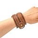 Snap bracelets d'emballage en cuir BJEW-FF0007-027B-5