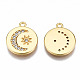 Brass Micro Pave Clear Cubic Zirconia Charms KK-Q277-031-NF-3