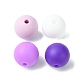 Round Food Grade Eco-Friendly Silicone Focal Beads SIL-F003-01D-2