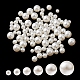 300 pièces 6 tailles abs en plastique imitation perle perles rondes MACR-YW0002-67-1