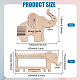 Benecreat 1 набор деревянных вязальных спиц в форме слона и направляющая для обертывания пряжи DIY-BC0006-94-2