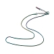 Placcatura ionica (ip) 304 collana a catena a serpente tonda in acciaio inossidabile per uomo donna NJEW-K245-016D-1