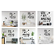 PVC Quotes Wall Sticker DIY-WH0200-075-5