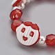 Bracelets extensibles en perles acryliques pour enfants BJEW-JB03888-04-2