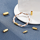 SUNNYCLUE 32Sets 4 Style Brass Locking Tube Magnetic Clasps KK-SC0002-88G-4