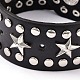 Punk Rock Studded Leather Cord Bracelets X-BJEW-D351-02-2