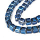 Electroplate Transparent Glass Beads Strands EGLA-N002-28-D01-3