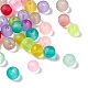 500 pz 3 perle di vetro smerigliato trasparente FGLA-FS0001-01-2