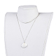 Electroplate Shell Pendant Necklaces NJEW-JN02281-02-4