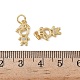 Латунные микро проложить кубического циркония подвески KK-L243-12G-02-3