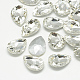 Cabujones de cristal con rhinestone RGLA-T081-18x25mm-01-1