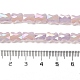 Brins de perles de verre à plaque de couleur ab EGLA-P051-06D-C01-4