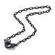 Personalized Opaque Acrylic Cable Chain Necklaces NJEW-JN03432-12-1