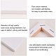 NBEADS 10 Sets Mini Canvas Panel Wooden Easel Sketchpad Settings for Painting Craft Drawing Decoration Gift and Learning Education DIY-NB0001-27-3