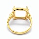 925 componentes de anillo de dedo de garra de diamante de imitación de plata esterlina STER-E061-35G-4